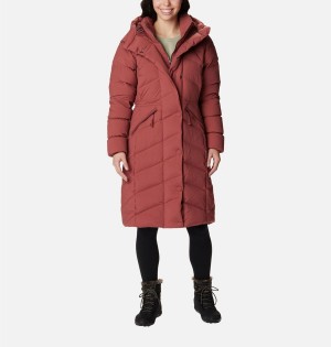 Coral Women's Columbia Ember Springs Long Down Coats | 8467-QDMSC