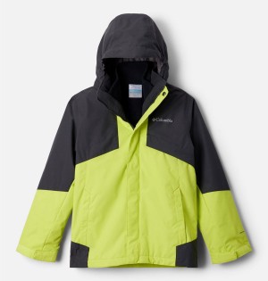 Green Kids' Columbia Bugaboo II Fleece Interchange Jacket | 1694-ISDVB