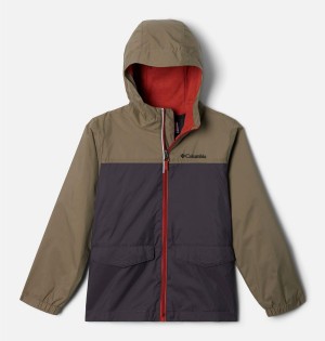 Green Kids' Columbia Rain-Zilla Jacket | 4739-RIMVZ