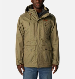 Green Men's Columbia Horizons Pine Interchange 3 In 1 Jackets | 9854-YNRHJ