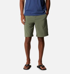 Green Men's Columbia PFG Grander Marlin II Offshore Shorts | 6135-LZXSD