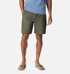 Green Men's Columbia Twisted Creek Shorts | 9537-PYLMR