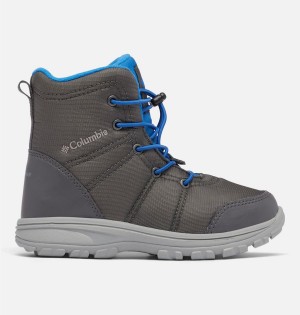 Grey Kids' Columbia Fairbanks Omni Heat Boots | 8451-RJOFL