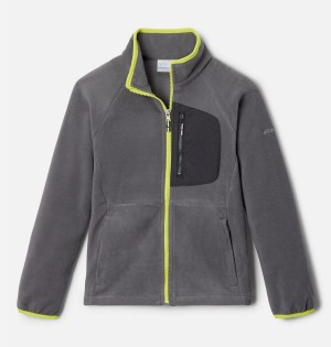 Grey Kids' Columbia Fast Trek III Full Zip Fleece | 3628-KBVFG