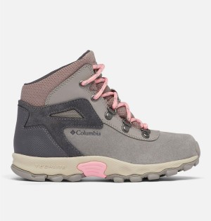 Grey Kids' Columbia Newton Ridge Amped Boots | 5326-NIBVK