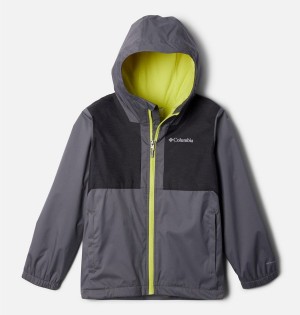 Grey Kids' Columbia Rainy Trails Fleece Lined Jacket | 6932-PLOKW