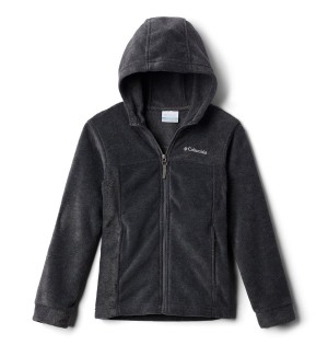 Grey Kids' Columbia Steens Mountain II Fleece Hooded Jacket | 7598-DRTVQ