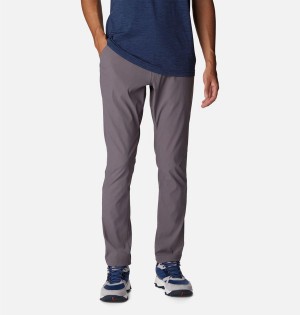 Grey Men's Columbia Black Mesa Woven Pants | 9687-JFZUI