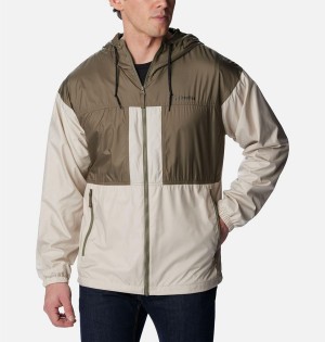 Grey Men's Columbia Flash Challenger Lined Windbreaker | 1643-LUCOE