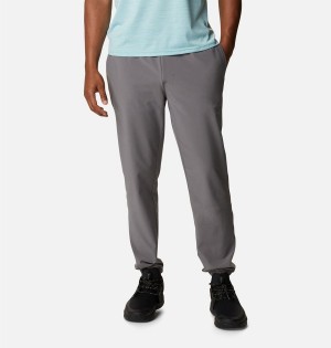 Grey Men's Columbia Hike Joggers Pants | 9738-WOIKV