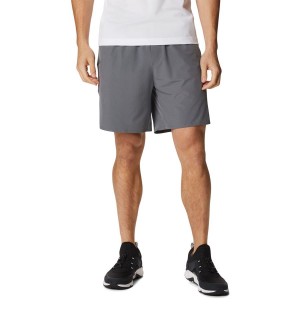 Grey Men's Columbia Hike Shorts | 7806-EAQSL