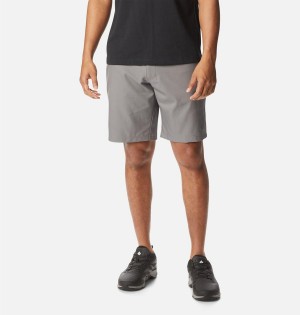 Grey Men's Columbia Iron Mountain Trail Shorts | 6289-IHBFO