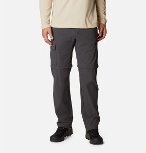 Grey Men's Columbia Newton Ridge II Convertible Pants | 7621-NIJUP