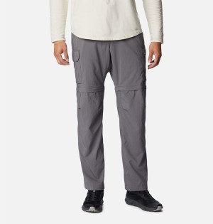 Grey Men's Columbia Silver Ridge Utility Convertible Pants | 1760-GRUZT