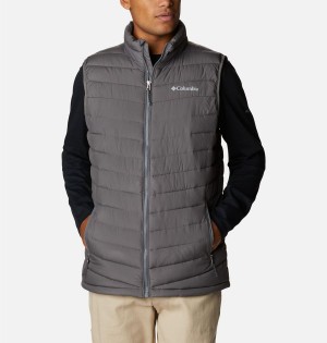 Grey Men's Columbia Slope Edge Vest | 5931-GEYRD