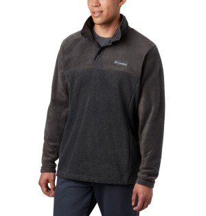 Grey Men's Columbia Steens Mountain Half Snap Fleece Pullover | 8732-MUBSH