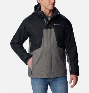 Grey Men's Columbia Tunnel Falls Interchange 3 In 1 Jackets | 3425-WKZOG