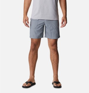 Grey Men's Columbia Washed Out Cargo Shorts | 0128-AMZKB