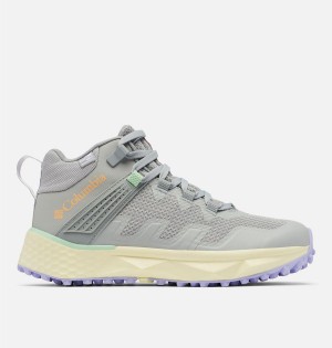 Grey Women's Columbia Facet 75 Mid OutDry Sneakers | 5281-NXEDY