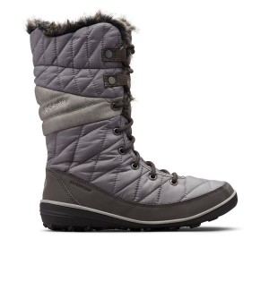 Grey Women's Columbia Heavenly Omni Heat Waterproof Boots | 3702-NUKPQ