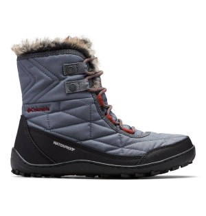 Grey Women's Columbia Minx Shorty III Boots | 0462-UZWHS