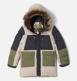 Khaki Kids' Columbia Marquam Peak Fusion Insulated Parka Jacket | 2561-NUSGT