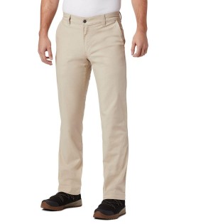 Khaki Men's Columbia Flex ROC Pants | 6923-DGVAT