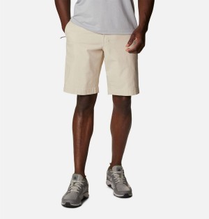 Khaki Men's Columbia Flex ROC Shorts | 2548-IBCKH