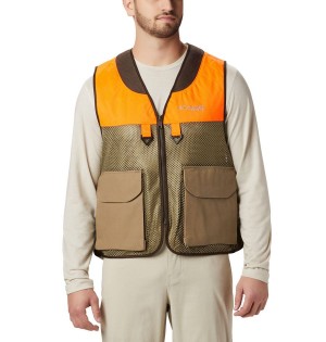 Khaki Men's Columbia PHG Ptarmigan Bird Vest | 7648-WCLQE