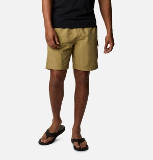 Khaki Men's Columbia Palmerston Peak Sport Shorts | 7390-SKQYM