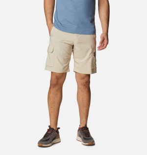 Khaki Men's Columbia Silver Ridge Utility Cargo Shorts | 8492-WMDFG