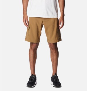 Khaki Men's Columbia Silver Ridge Utility Cargo Shorts | 9261-TIJNE