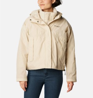 Khaki Women's Columbia Laurelwoods II Interchange 3 In 1 Jackets | 7329-IFVUE