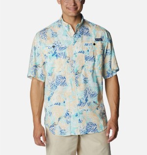 Multicolor Men's Columbia PFG Super Tamiami Short Sleeve Shirt | 0625-NUEOF