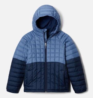 Navy Kids' Columbia Humphrey Hills Puffer Jacket | 1298-EBYQL