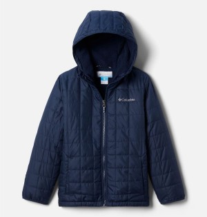 Navy Kids' Columbia Rugged Ridge Sherpa Lined Jacket | 8765-AGSZO