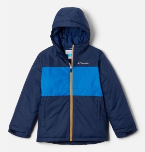 Navy Kids' Columbia Valley Runner Jacket | 3147-ADXWT