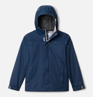 Navy Kids' Columbia Watertight II Jacket | 2165-QFZER