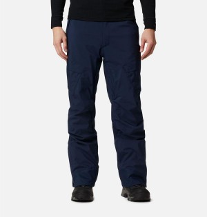 Navy Men's Columbia Powder Stash Ski Pants | 1492-QRFAC