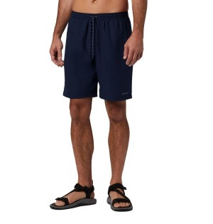 Navy Men's Columbia Summertide Stretch Shorts | 9648-KPIAU