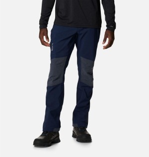 Navy Men's Columbia Titan Ridge II Pants | 2436-FTWQE