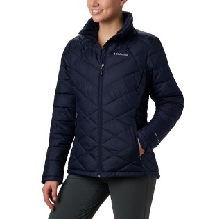 Navy Women's Columbia Heavenly Puffer Jacket | 3504-VZLTU