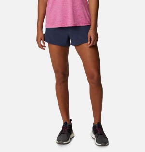 Navy Women's Columbia Hike Shorts | 1729-ISPUM