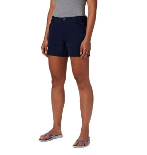 Navy Women's Columbia PFG Coral Point III Shorts | 8964-KGZNU