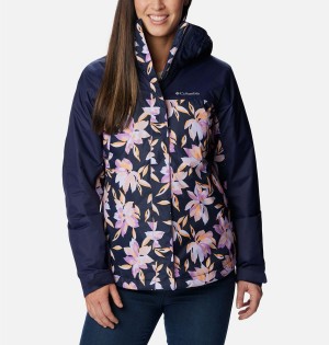 Navy Women's Columbia Tunnel Falls II Interchange 3 In 1 Jackets | 6493-FOBWG