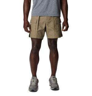 Olive Men's Columbia PFG Brewha II Shorts | 1756-FEJDW