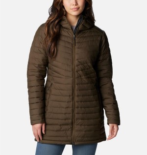 Olive Women's Columbia Slope Edge Mid Coats | 0891-CDXEO