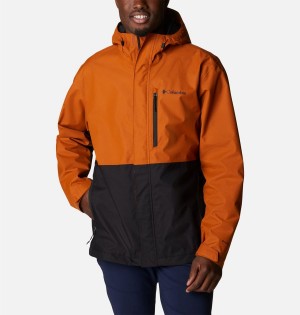 Orange Men's Columbia Hikebound Rain Jacket | 1869-WCFPN