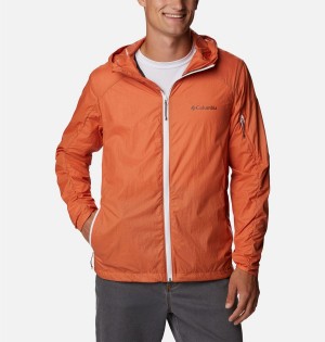 Orange Men's Columbia Loop Trail Windbreaker | 4265-QZJBC