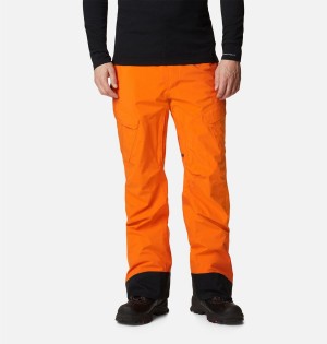 Orange Men's Columbia Powder Stash Ski Pants | 9653-WNGEK